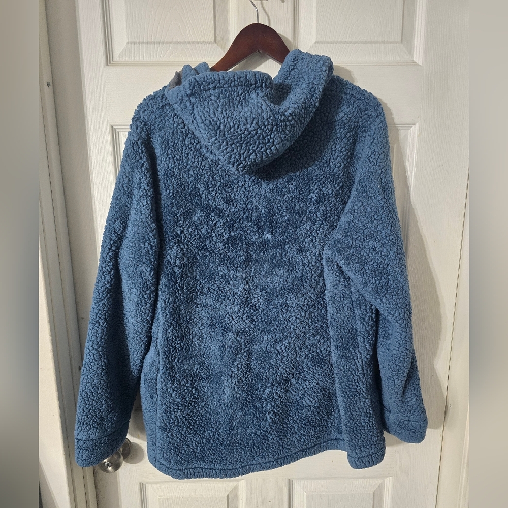 Women's Free Country Fleece Sherpa Hooded Jacket Sz 2X - Picture 6 of 7